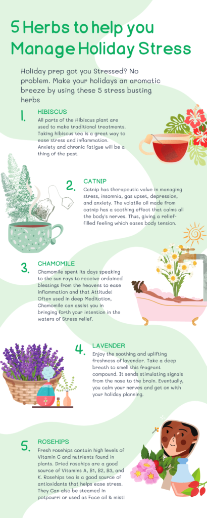 5 Herbs to help you Manage Holiday Stress